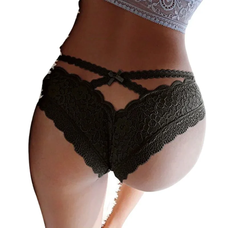 QUEEN LINGERIE - Panties De Encaje Floral S/M - Imagen 3