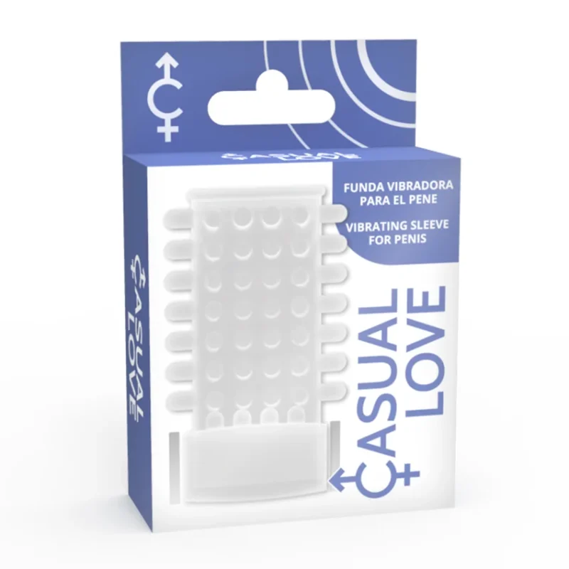 CASUAL LOVE - Ring Funda Pene Vibrador Transparente - Imagen 6
