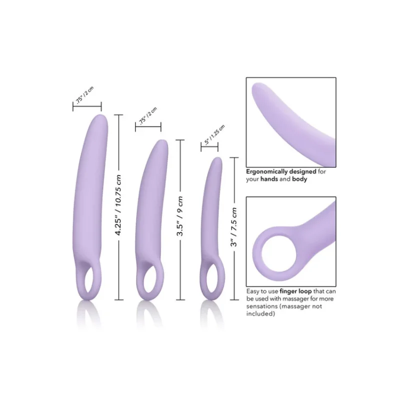 CALEXOTICS - Dr Laura Berman Alena Set De 3 Dilatador Vaginal Silicona - Imagen 4