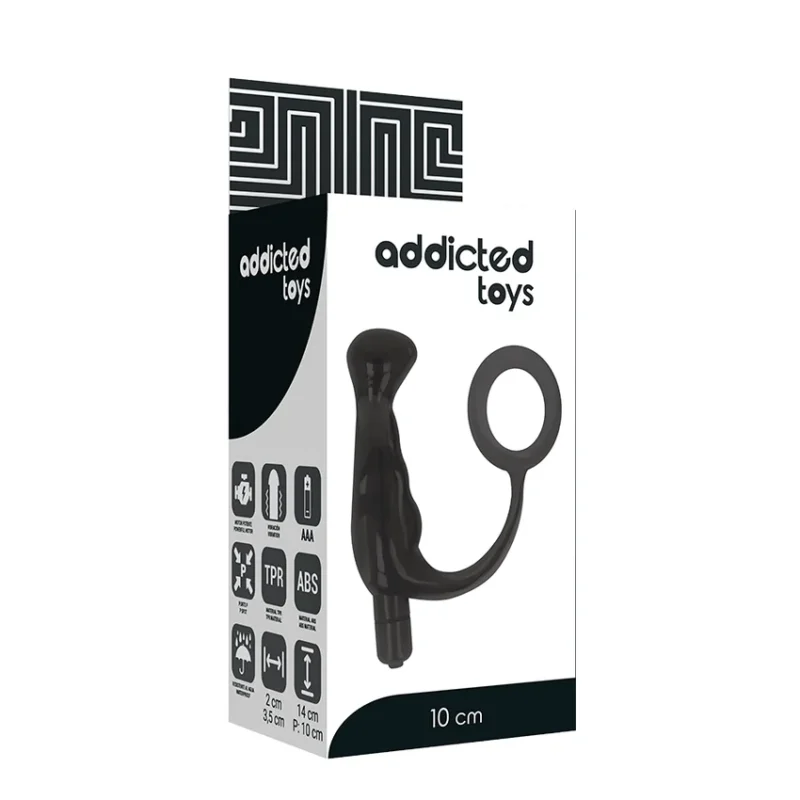 ADDICTED TOYS - Vibrador Prosttico Negro 10 Cm - Imagen 6