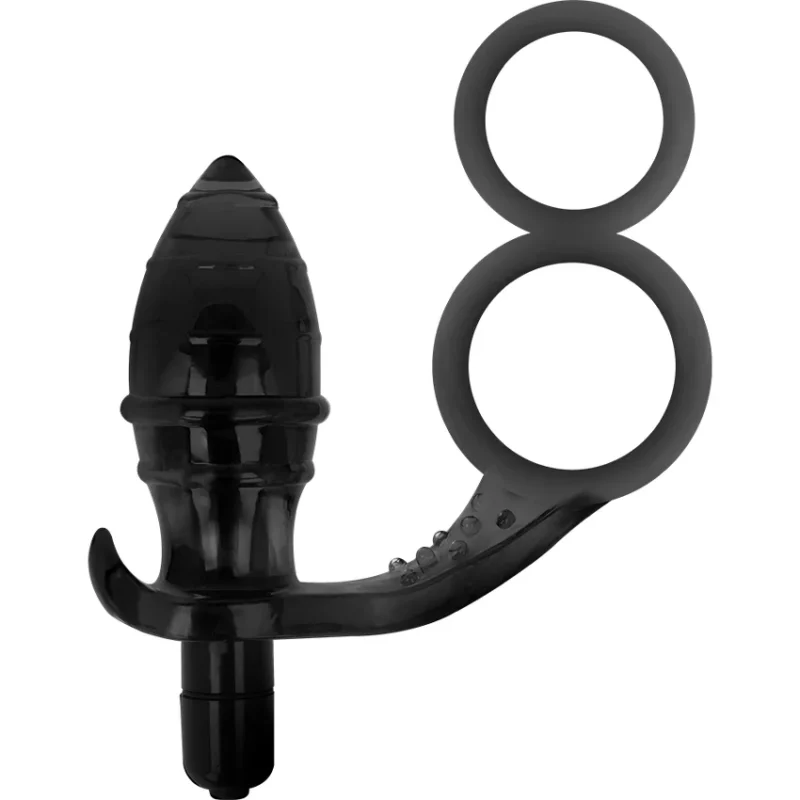 ADDICTED TOYS - Plug Anal Con Anilla Doble Negro - Imagen 3