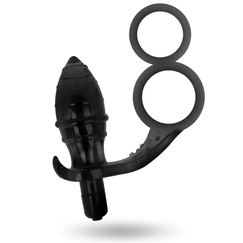 ADDICTED TOYS - Plug Anal Con Anilla Doble Negro - Imagen 4