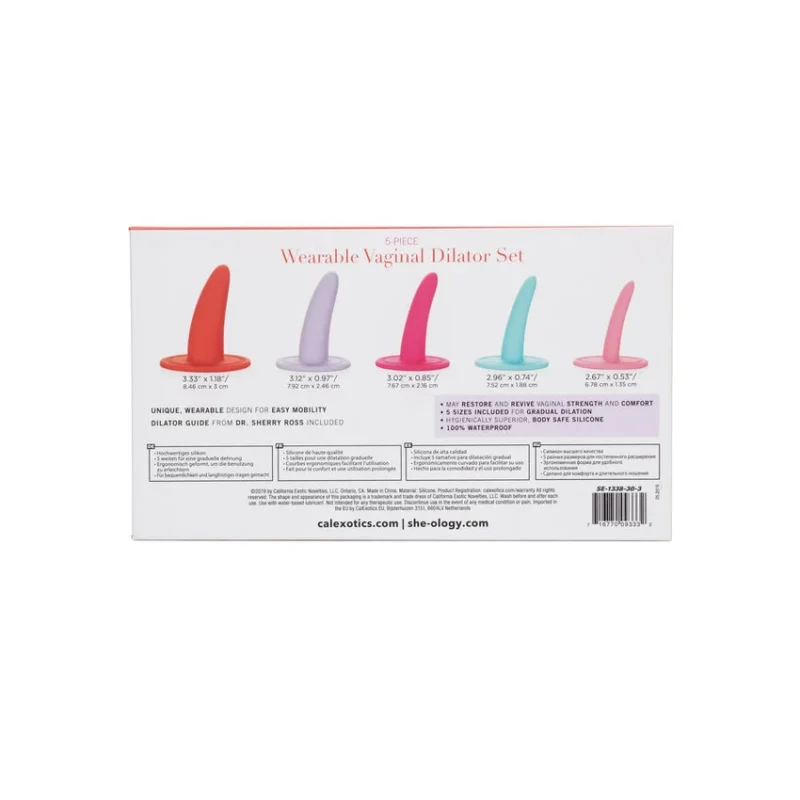 CALEXOTICS - Kit 5pc Dilatadores Vaginales O Anales Multicolor - Imagen 7