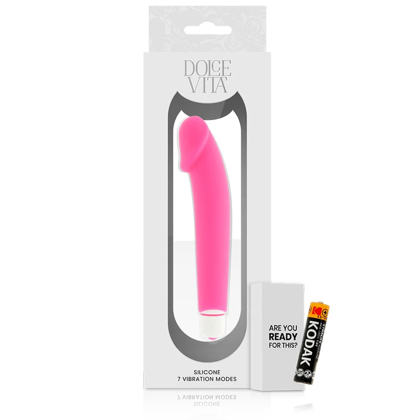 DOLCE VITA - Realistic Vibrador Silicona Rosa - Imagen 6