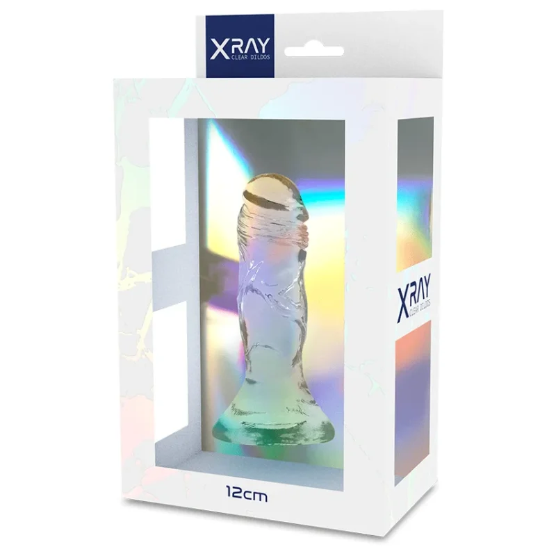 X RAY - Clear Dildo Transparente 12 Cm -O- 2.6 Cm- - Imagen 8