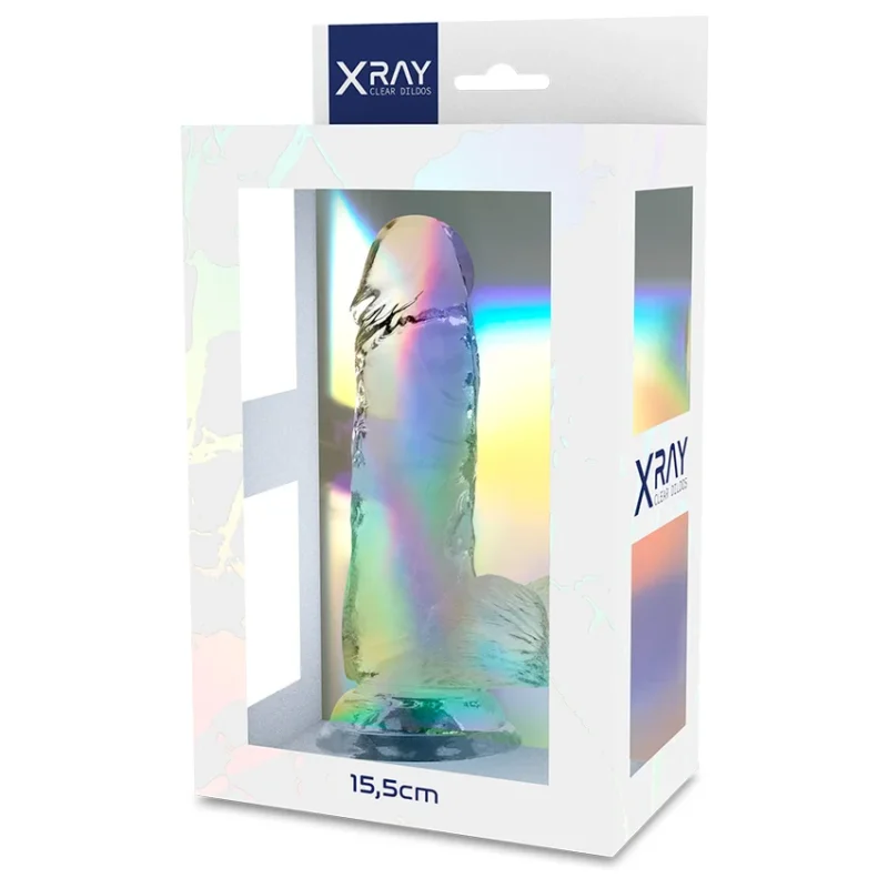 X RAY - Clear Dildo Realista Transparente 15.5 Cm -O- 3.5 Cm- - Imagen 8
