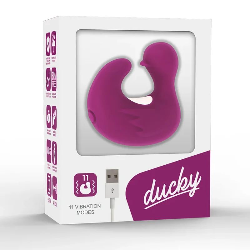 COVERME - Dedal Pato Estimulador De Silicona Recargable  Duckymania - Imagen 8