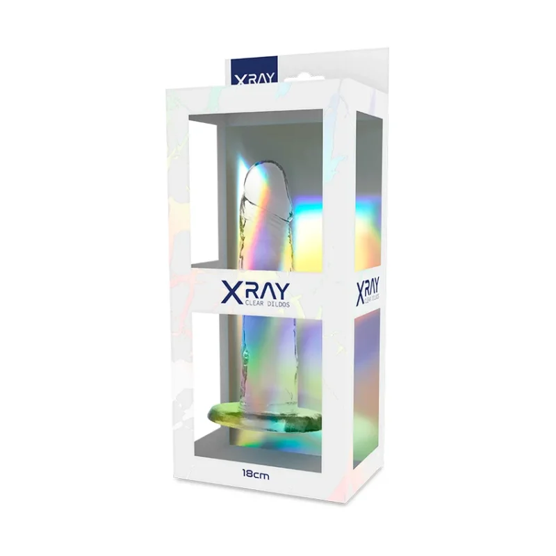 X RAY - Clear Dildo Transparente 18 Cm -O- 4 Cm- - Imagen 8