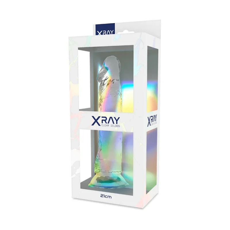 X RAY - Clear Dildo Transparente 21 Cm -O- 4 Cm- - Imagen 8