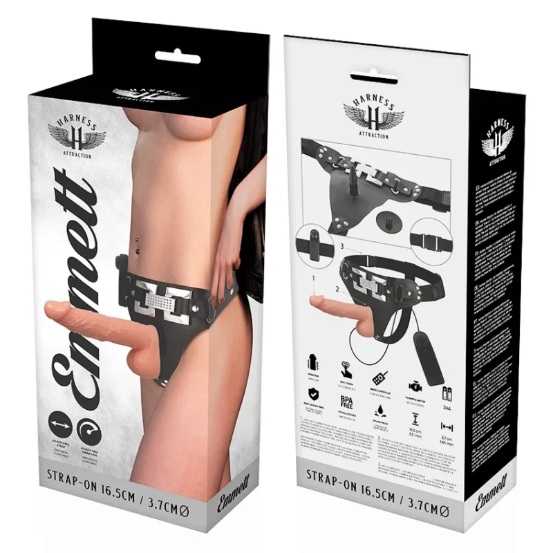 HARNESS ATTRACTION - Rnes Emmett Realistico Vibrador 16.5 Cm -O- 3.7 Cm- - Imagen 8