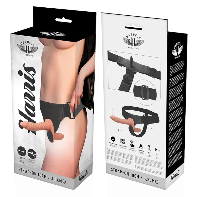 HARNESS ATTRACTION - Harris Doble Penetración Con Vibracion 18 Cm -O- 3.5 Cm- - Imagen 7