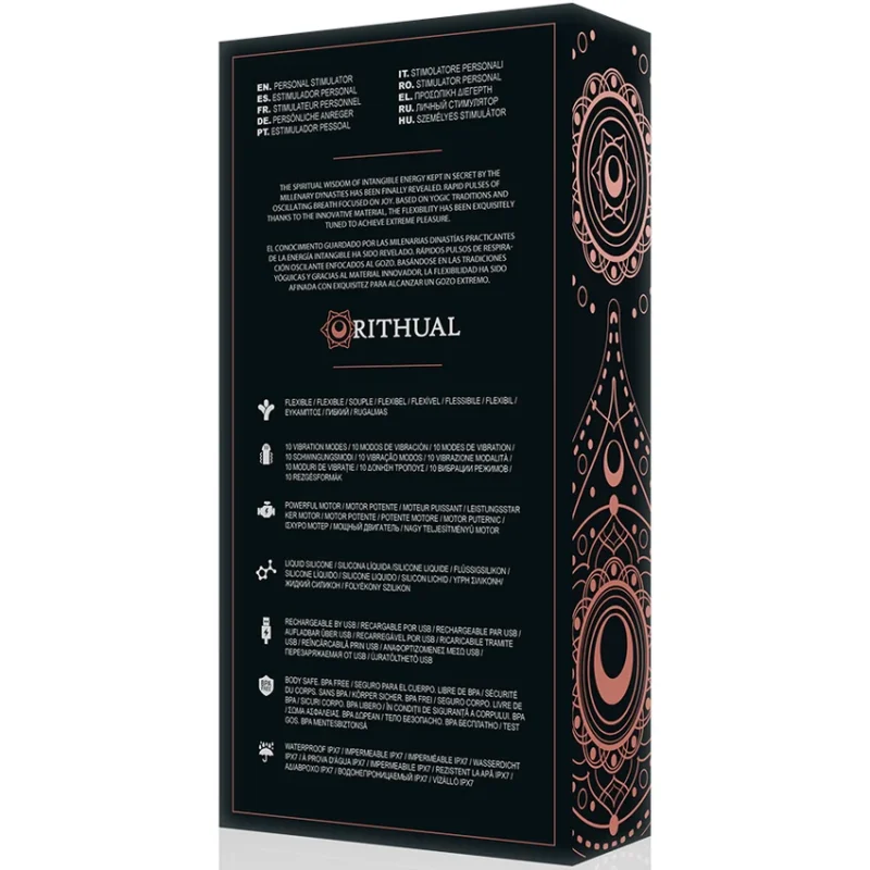 RITUAL KRIYA -Estimulaodr Punto-G Recargable Negro - Imagen 11