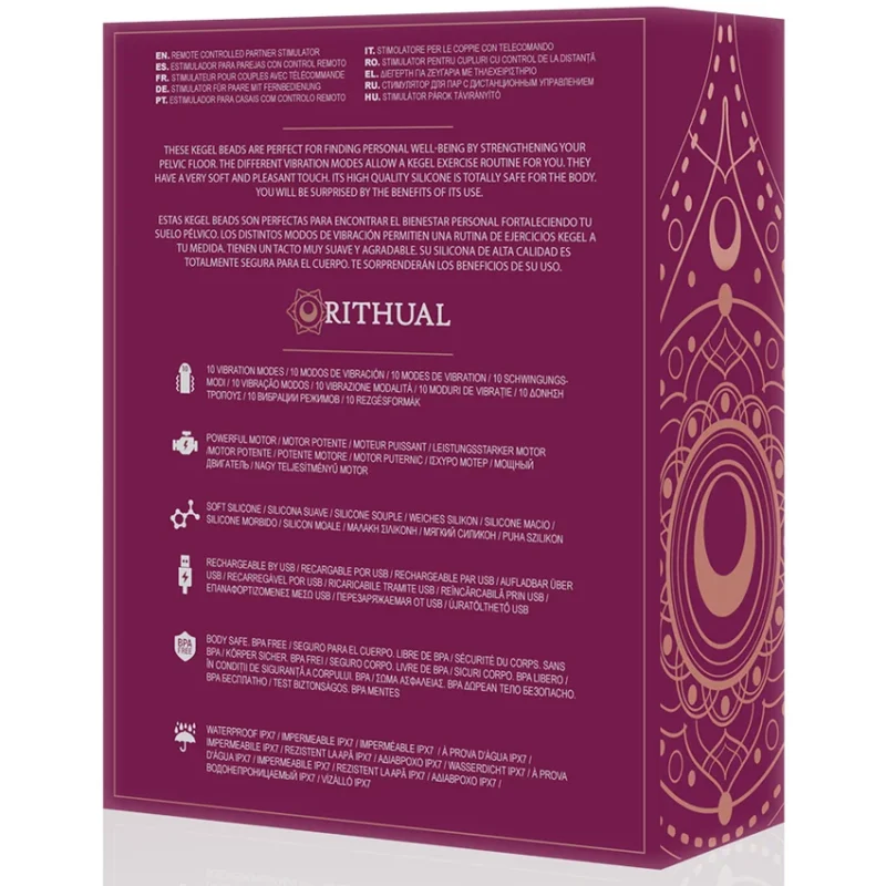 RITUAL NISHA -Bolas Kegel Recargables Vibradoras Orquidea - Imagen 11