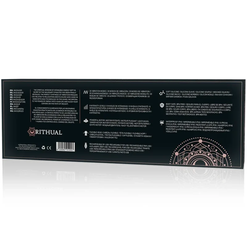 AKASHA -Varita Ritual Recargable Potente 2.0 Negro - Imagen 5