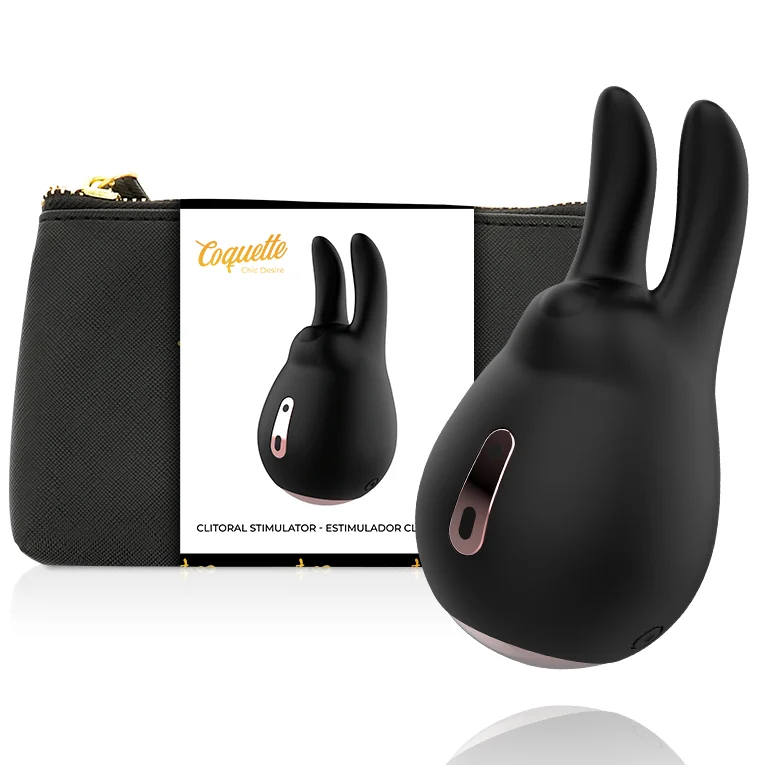 COQUETTE CHIC DESIRE - Estimulador Clítoris Negro / Gold Conejo