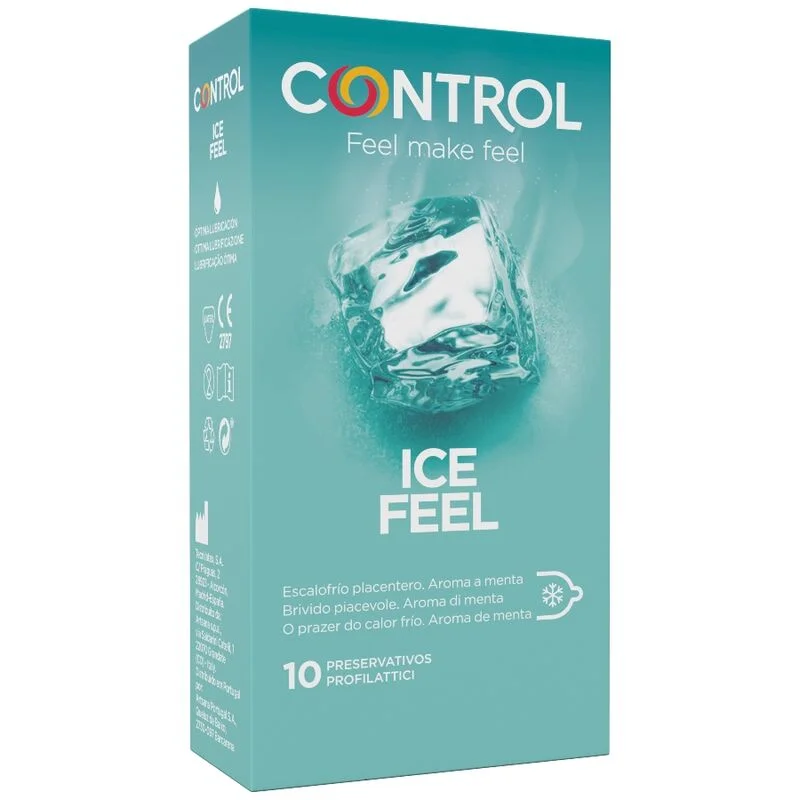 CONTROL - Ice Feel Preservativos Efecto Frio 10 Unidades