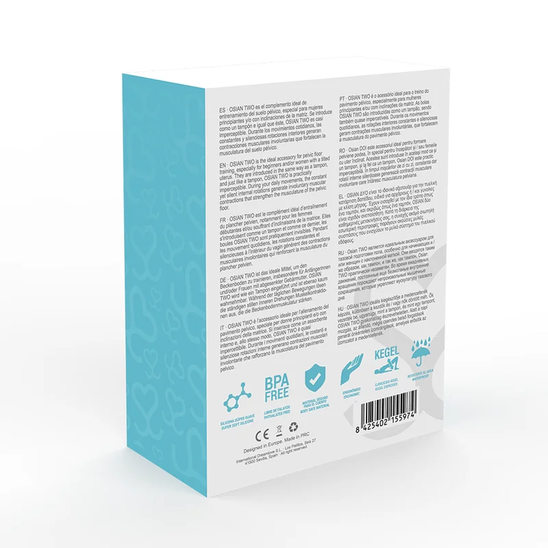 MORESSA - Osian Two Entrenamiento Suelo Pelvico 101gr Premium Silicona Turquesa - Imagen 5