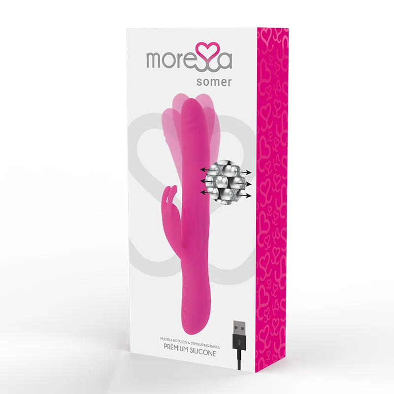 MORESSA - Somer Rotador Perlado Y Potente Vibracion Premium Silicone - Imagen 5