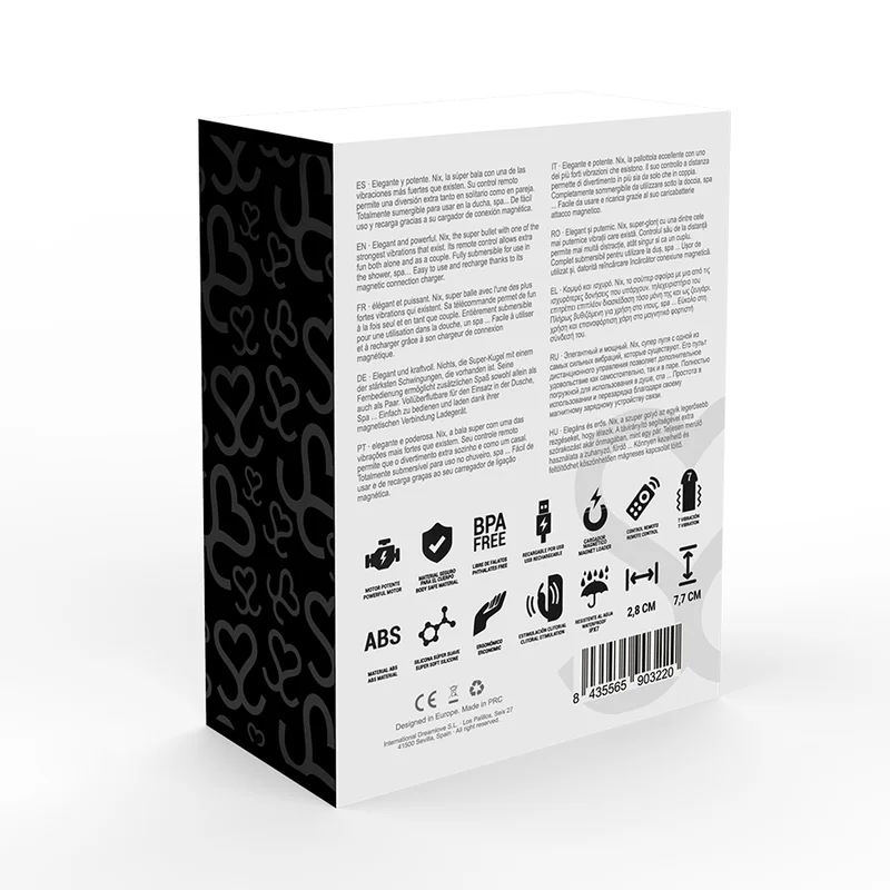 MORESSA - Nix Potente Vibrador Multi Juegos Control Remoto Negro - Imagen 5