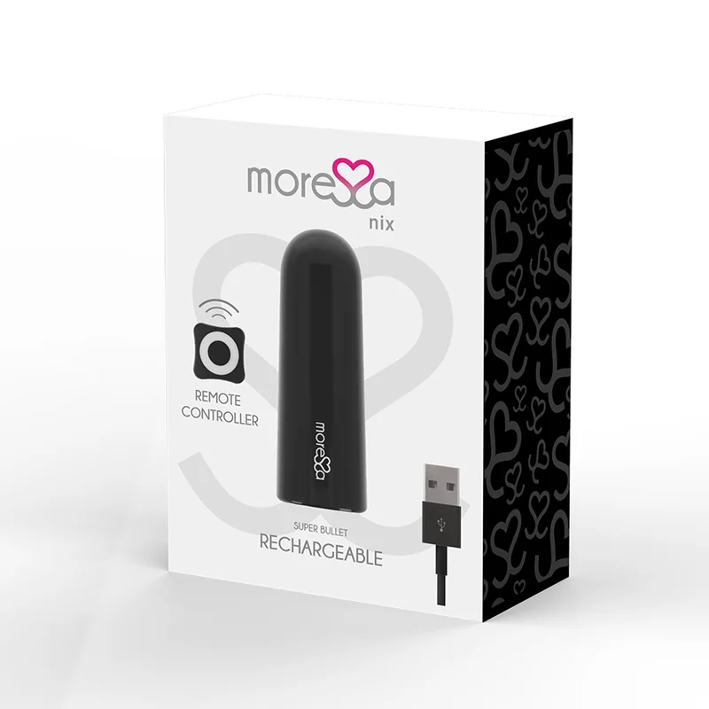 MORESSA - Nix Potente Vibrador Multi Juegos Control Remoto Negro - Imagen 4