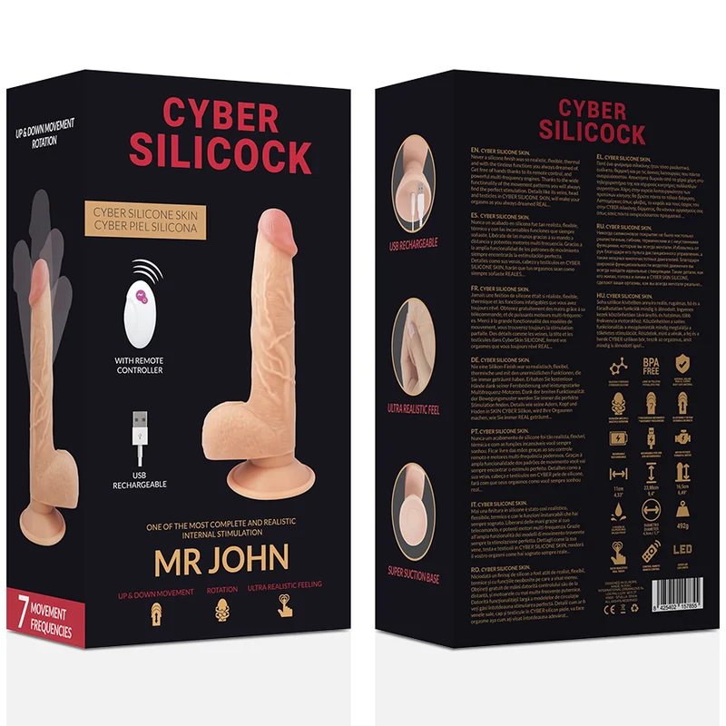 CYBER SILICOCK - Realistico Control Remoto Mr John 23.88 Cm -O- 4.3 Cm- - Imagen 8