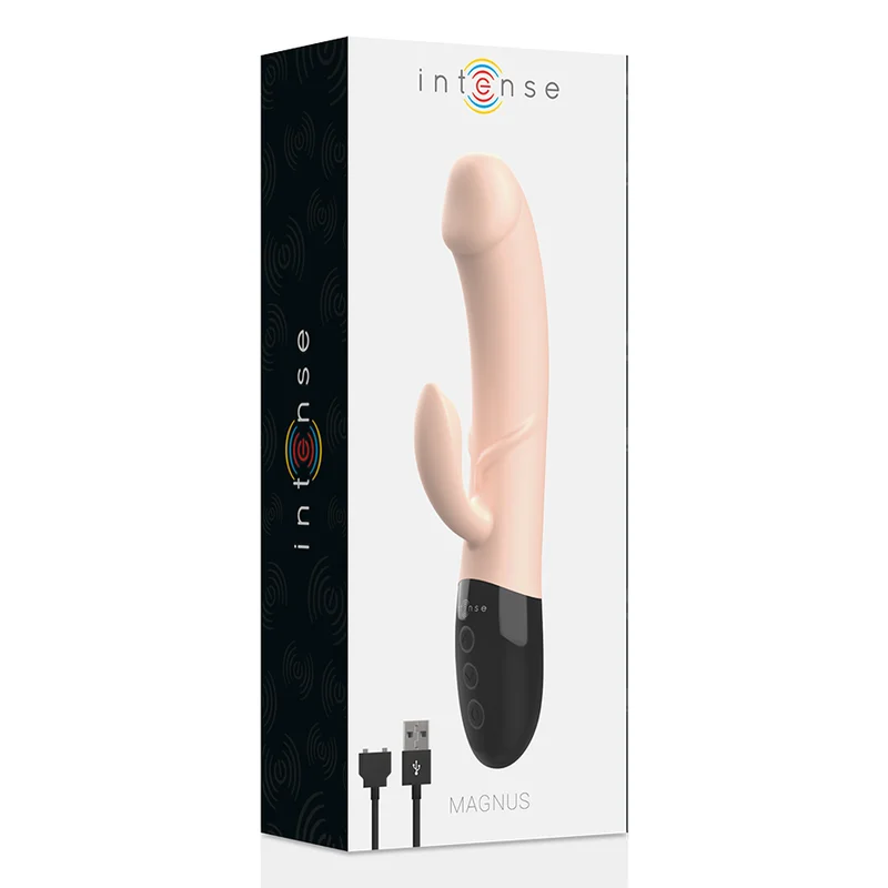 INTENSE - Magnus Vibrador Recargable Dual Natural - Imagen 8